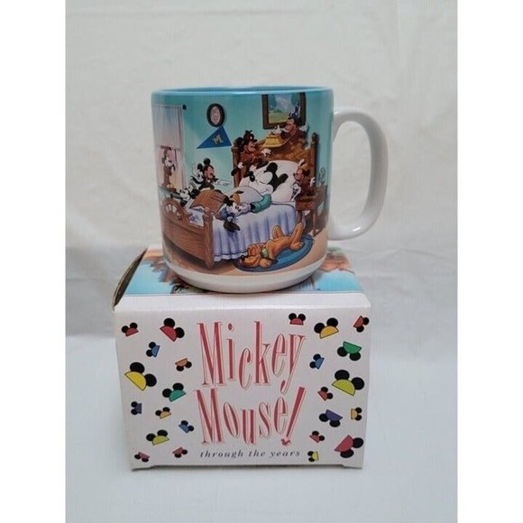 Disney Other - NWT VTG Disney Mickey Mouse “Through the Years” Ceramic Mug Cup - With box
